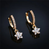 Colorful Star Earrings Ins Style Women Ear Stud Golden Hanging Earing