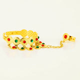 Colorful Stone Coin Bangle Ring Baby/Child