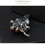 Colorful Stone Tree Brooches Large Bouquet Pin For Women Dress Suit Scarf Coat