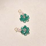 Colorful Crystal Glass Flower Beads for Jewelry Making