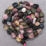Colorful Tourmaline Beads Natural Loose Stone Irregular Gravel DIY