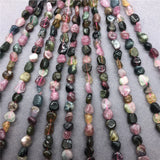 Colorful Tourmaline Beads Natural Loose Stone Irregular Gravel DIY