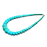 Colorful Turquoise Choker Necklace for Women Beaded Stone Jewelry