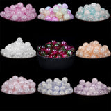 Colorful Snow Cracked Crystals Round Quartz Beads 6/8/10/12mm