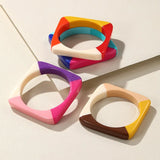 Colorful Wide Cuff Bangle Bracelets for Women Girls