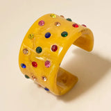 Colorful Acrylic Bangles for Women Girls