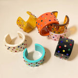 Colorful Acrylic Bangles for Women Girls