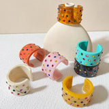 Colorful Acrylic Bangles for Women Girls