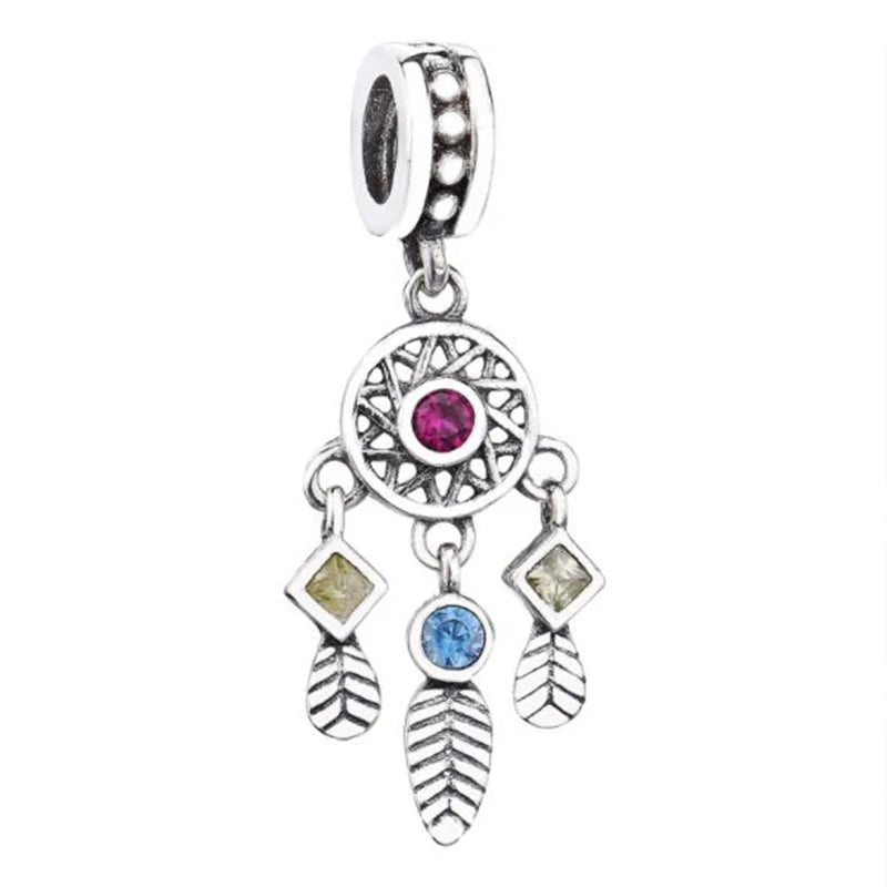 925 Sterling Silver Wing Dangle Charm for Bracelet Diy Jewelry