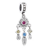 925 Sterling Silver Wing Dangle Charm for Bracelet Diy Jewelry