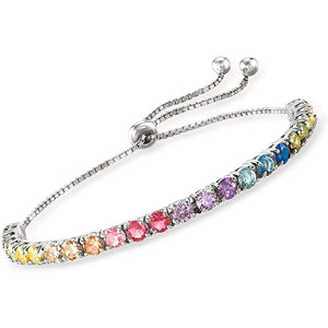 Colorful Zircon Bracelet Full Diamond Crystal Bracelet For Women