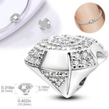 Colorful Zircon Butterfly Dangle 925 Silver Charms Beads