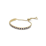 Colorful Zirconia Diamond Adjustable Bracelet 925 Sterling Silver Pink Jewelry