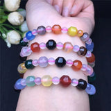 Colorful Agate Chakra Crystal Bracelet Healing