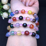 Colorful Agate Chakra Crystal Bracelet Healing