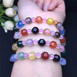 Colorful Agate Chakra Crystal Bracelet Healing