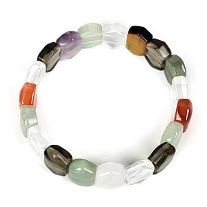 Colorful Transparent Diamond Seven-Colorful Stone Bracelet