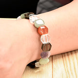 Colorful Transparent Diamond Seven-Colorful Stone Bracelet