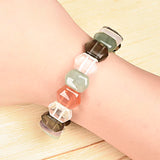 Colorful Transparent Diamond Seven-Colorful Stone Bracelet