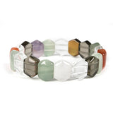 Colorful Transparent Diamond Seven-Colorful Stone Bracelet
