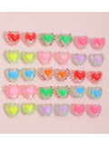 Hand-painted Wave Dot Love Glass Beads DIY Jewelry