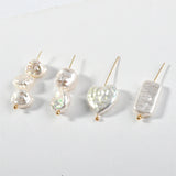 Colorful Shell Pearl Peach Heart Rectangle DIY Jewelry Making Accessories