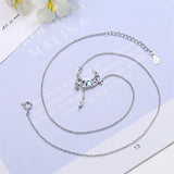 Colorful Moon Necklace Sweet Clavicle Chain