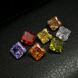Colorful Radiant Cut Stones 8X8mm for Jewelry