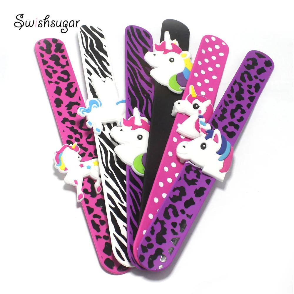 Children Unicorn Wristband Wrap Slap Bracelet Animal Enfant Bangle