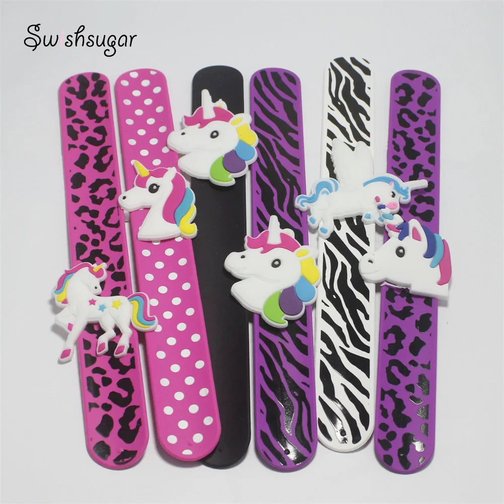 Children Unicorn Wristband Wrap Slap Bracelet Animal Enfant Bangle