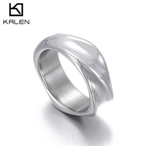 Men's Geometric Stainless Steel Ring Street Accessories