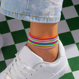 Adjustable Chain Anklet Bracelet for Women Summer Beach Jewelry