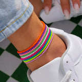 Adjustable Chain Anklet Bracelet for Women Summer Beach Jewelry