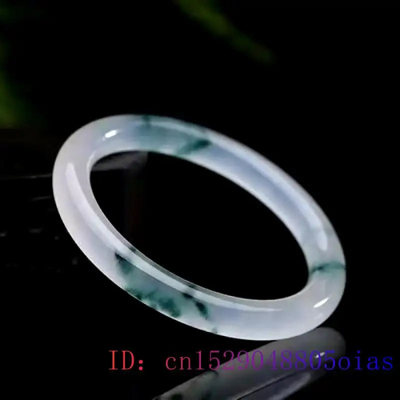 Jade Bangle Bracelet Carved Jadeite Chinese Amulet Charm