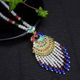 Jade Peacock Necklace Chalcedony Stone Chinese Gift Pendant