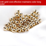 Colour Preserving Beads 14K Small Beads DIY Jewelry Materials 50pcs