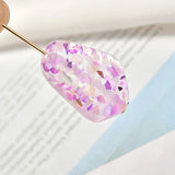 Transparent Resin Shell Fragments Pendant DIY Earrings Accessories