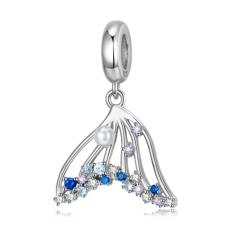 Coloured Crystals Mermaid Tail Bead for Bracelet Necklace DIY Jewelry Gift