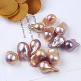 Baroque Pearl Natural Pink Purple Loose Bead Pearl