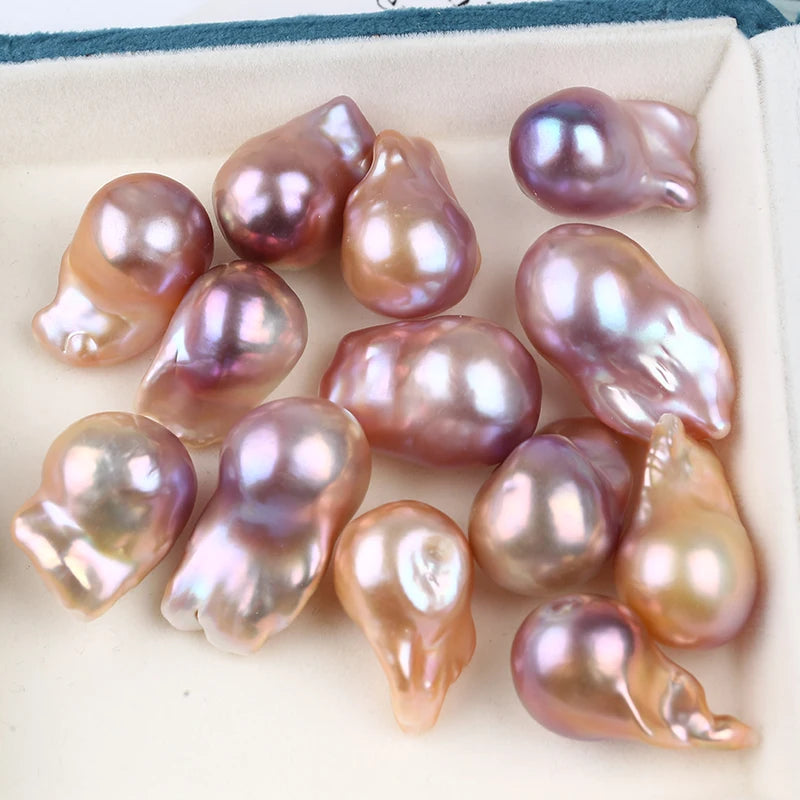 Baroque Pearl Natural Pink Purple Loose Bead Pearl