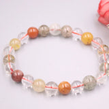 Crystal Bracelet 8mm Round Bead Chain 55-60mm Woman Man
