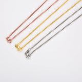 Colorful Zircon Pendant Necklace with Chain Set