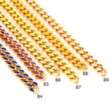 Chunky Oval Chain Paper Clip 1m Gold Plated Oil Dropped