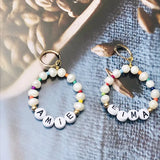 Colorful Seed Beads Earring with Freshwater Pearl