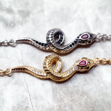 Colorful Snake Bracelet 925 Sterling Silver Fine Jewelry