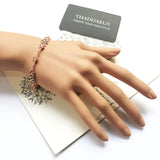 Colorful Stones Bracelet Spring Chain Fine Jewelry Royal Look Gift