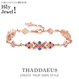 Colorful Stones Bracelet Spring Chain Fine Jewelry Royal Look Gift