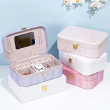 Portable Travel Jewelry Box Storage Organizer Case
