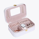 Portable Travel Jewelry Box Storage Organizer Case