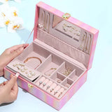 Portable Travel Jewelry Box Storage Organizer Case